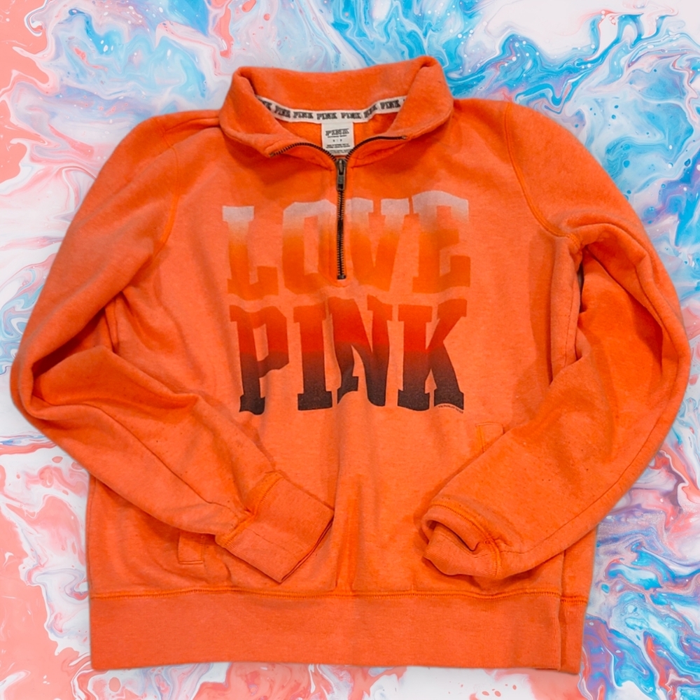PINK Victoria's Secret Half Zip Sweatshirt Size Small